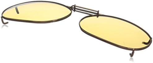 Cocoons Polarized Clip-on Rectangle 2 L489A Rectangular Sunglasses, Bronze, 54 mm