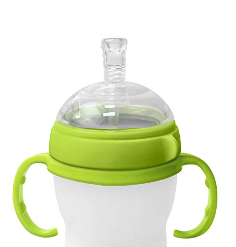 Straw Sippy Cup Transitional Nipple Kit for Comotomo Baby Bottles, 5 oz and 8 oz - Thumbnail 2
