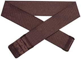 The InfinityBelt Women's Stretchable Elastic No-buckle Belt Medium Brown