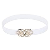Women's Wide Hook Stretch Elastic Waist Belt Waistband S T010410-2
