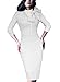 VfEmage Women's Celebrity Vintage Bowknot Party Cocktail Stretch Bodycon Dress 469 WHT 12