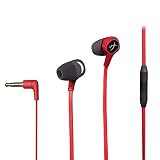 HyperX Cloud Earbuds Gaming Headphones with Mic for Nintendo Switch and Mobile Gaming (HX-HSCEB-RD)