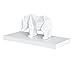WELLAND Simons Floating Wall Shelf Ledge Shelves, 18-Inch, White