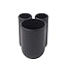 Umbra - 023271-040 Touch Toothbrush Toothpaste Modern Bathroom Storage Organizer Holders Stand Rack with Multi-Functional 3 Slots and Dividers-Doesn't Wobble or Fall Over, 3 ½ x 3 x 4 inches, Black