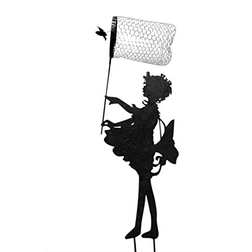 Yard Butterfly Girl Silhouette Large Vintage Metal Sculpture for The Garden, Yard Art Sculpture, Shadow Art for Garden… - Image 3
