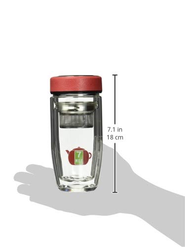 Seven Mile Insulated Glass 12 Ounce Tea Tumbler Infuser Bottle (360 ml) - Image 2