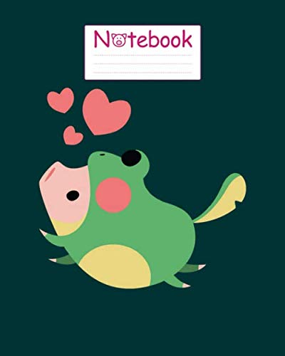 Notebook: poogie frog - for men woman Journal/Notebook Blank Lined Ruled 100 pages 8x10 inches