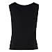 Orangesky Women Dreamcatcher Printed Sleeveless Tops Crop Tank Vest Shirt Tee (L, black)
