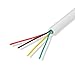 LOGICO Best 500ft 22/4 Unshielded CCA Security Alarm Control Wire Stranded PVC Jacket White