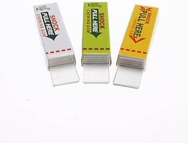 QFJ Shock-You-Friend Electric Shock Chewing Gum Practical Joke Prop (Random Color)