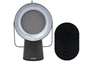 Airhood Wireless Portable Kitchen Exhaust Fan | Range Hood with 5 Activated Charcoal Air Filters & Stainless-steel Oil Filter | Easy to Clean - Ideal for Indoor Cooktop Use (Space Black)