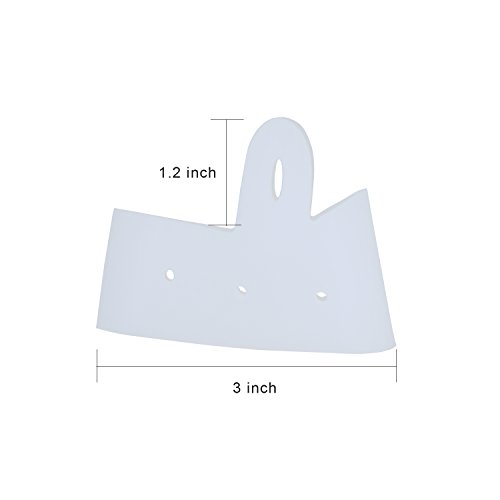 Sumifun 1 Pair Bunion Pad Hallux Valgus Relief Gel Soft Big Toe Separators, Bunion Splint Spacer Corrector Foot Care Tools (White)