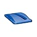 Rubbermaid Commercial Products Blue Recycle Trash Can Paper Recycling Lid, for Use with Slim Jim Recycling Bins