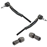 TRQ Front Steering Inner Outer Tie Rod Rack End LH