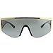 Versace Man Sunglasses Gold Frame, Grey Mirror Silver Lenses, 0MM