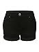 RubyK Womens Stretchy Push Up Denim Jean Shorts with Pockets