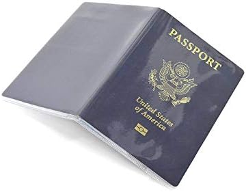 OAIMYY Clear Passport Cover Transparent Frosted Waterproof Passport Protector Case Holder for Travel Use-5Pcs