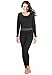 Rocky thermal underwear women long johns womens thermals top bottom set fleece lined under wear clothes base layer thermals women cold weather winter ski (Black - Medium)