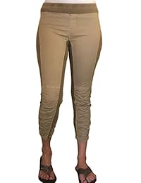 wearables por XCVI dama Jetter Crop Legging Elástico popelín sólido