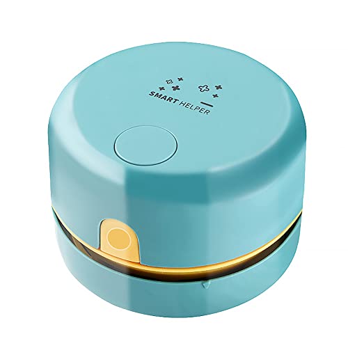 Desktop Vacuum Cleaner, Mini Tabletop Vacuum Cleaner Rechargeable Table dust Sweeper for Home, Car, School, Office, Cleaning Hairs, Crumbs, Ash, Dust. BOREAS.