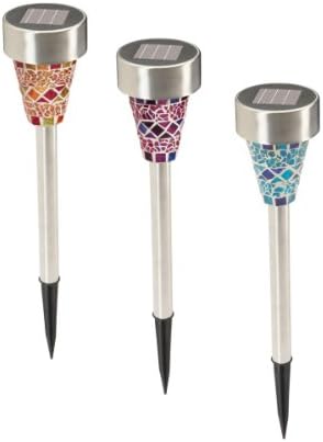 FoMann Solar Mosaic Garden Lights Path Light Garden Decoration Christmas Gift...