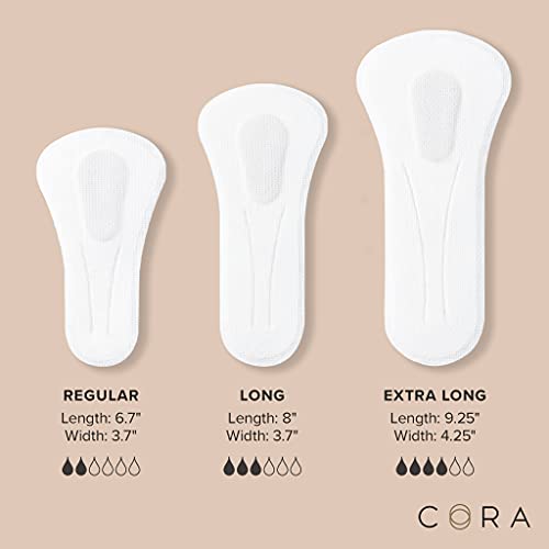 Cora Ultra Thin Organic Bladder Liners Incontinence & Postpartum Pads