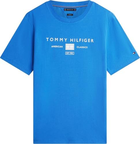 Uomo T-Shirt Maniche Corte Brand Love Mono Stack in Cotone, Blu (Blue Orbit), M