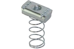 HYDRAULAX (100 - Pack) Strut Channel Nuts - Zinc Plated for Unistrut (1/2-13, Standard Spring)