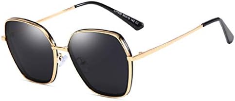 Vintage Sunglasses, FOXOME-Small Square Polarized Sunglasses for Men and Women Polygon Mirrored Lens