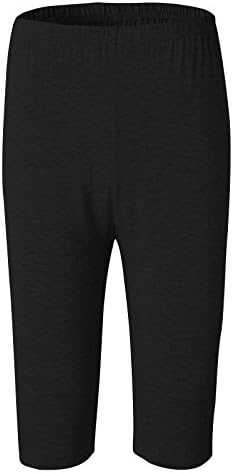 Women's Plus Size Ultra Soft Light Cooling Cropped Bamboo Leggings Shorts 1/2 Pants