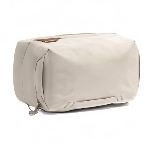 Peak Design Peak Design Tech Pouch, Bone, Electronics Organizer for Travel or Everyday Carry, Origami-Style Storage, Cable Pass-Through, Weatherproof Recycled Nylon, Gear Carry Bag for Men and Women