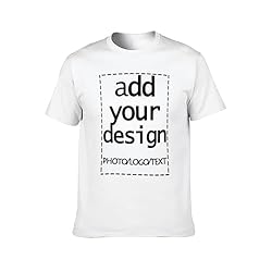 Custom Mens t Shitr Add Your Own Logo Text Photo