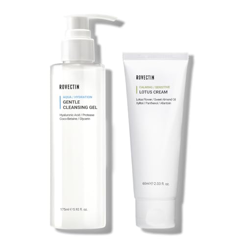 Rovectin Calming Lotus Water Cream and Cleansing Gel Bundle