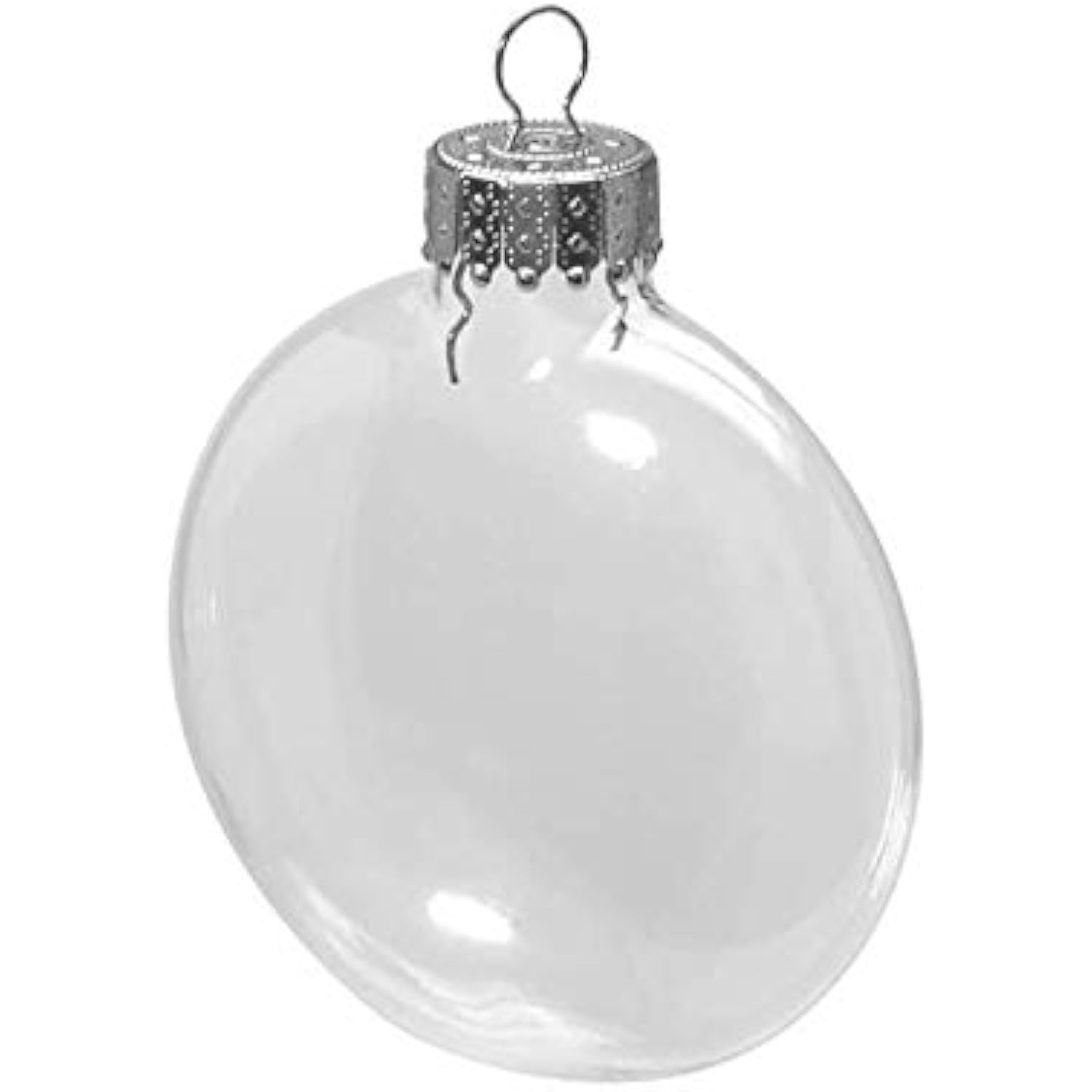 Clear Glass Disc Ornaments 31/8 inches 82676771453 eBay