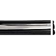 Black Chrome Side Body Trim Molding Replacement for 1992-1996 F150, F250, F350, Bronco - 2" Wide (Quarter Roll - 6 ft)