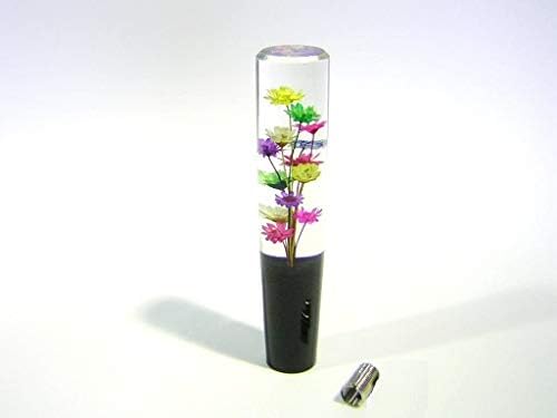 Amazon スリム水中花シフトノブ 150ｍｍ 定番のフラワー入りクリスタルノブ少し細めの太さ30ｍｍf 口径変換ネジ付 10 12 1 25 Diy 工具 ガーデン