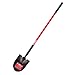 Bully Tools 92515 12-Gauge Round Point Shovel with Fiberglass Long Handle primary