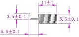 10x 433MHz Helical Spring Antenna 2.15dBi Internal Copper Aerial WSF Nologo view 5