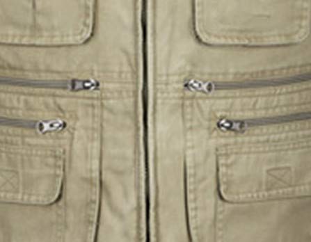 Blaue Freizeit-Anglerweste für Herren, Baumwolle, ärmellos, mit vielen Taschen, Übergröße, Outdoorweste – Bild 5