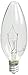 SYLVANIA Home Lighting 18749 Incandescent Bulb, B10-40W, Double Life, Clear Finish, Candelabra Base, Pack of 6