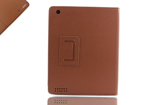 Sanoxy Slim Folio Folder PU Leather Stand Case for iPad 2/3/4 /ipad 2nd Generation, Brown (SANOXY-Folio-IPACS-BRN)