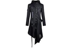 Drofe Retro Victorian Steampunk Medieval Jacket Coat Gothic Costume Halloween