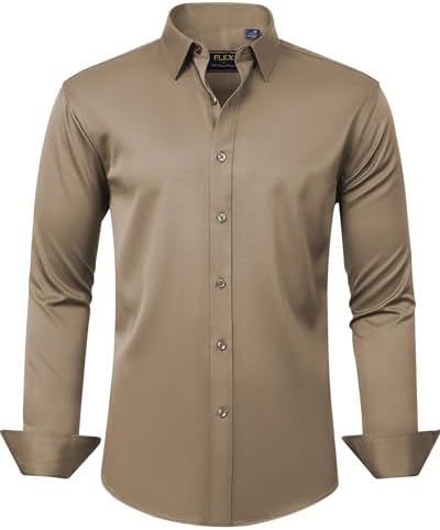 Amazon.com: Men's White Two Tone Dress Shirt