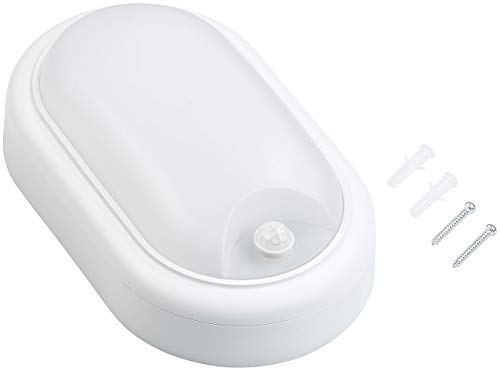 Luminea LED Kellerleuchte: LED-Feuchtraumleuchte, Bewegungssensor, 1.050 lm, 15 W, IP44, IK08 (Kellerleuchte mit… – Bild 5