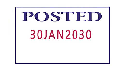 Self Ink Rubber Stamp Posted Dater Stamp Size- 41 x 24 mm