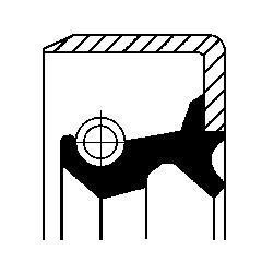 Corteco 19035168B Anello tenuta, Differenziale