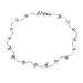 Chuvora 925 Sterling Silver Stylish Leaf Vine Anklet, 9.5 inches
