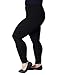 ZERDOCEAN Women's Plus Size Modal Lightweight Full Length Leggings Black 2X