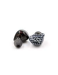 Life Tandy   Auriculares in ear de diadema con brazos equilibrados de color + auriculares dinámicos híbridos duales con controlador HIFI, auriculares in ear con graves para teléfonos móviles (con micrófono), negro con micrófono