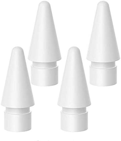 Chiic Tips for Apple Pencil - Spare Nib Tip Replacement for Apple Ipad Pro Stylus Touchscreen Pen 2/4Pcs White (4Pcs)